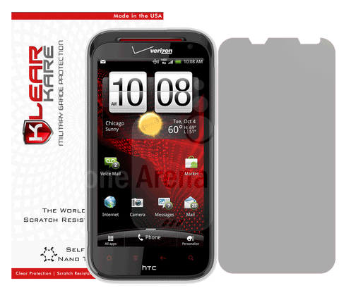 KlearKare Invisible Screen Shield Protector for HTC Rezound - Lifetime Warranty - KlearKare