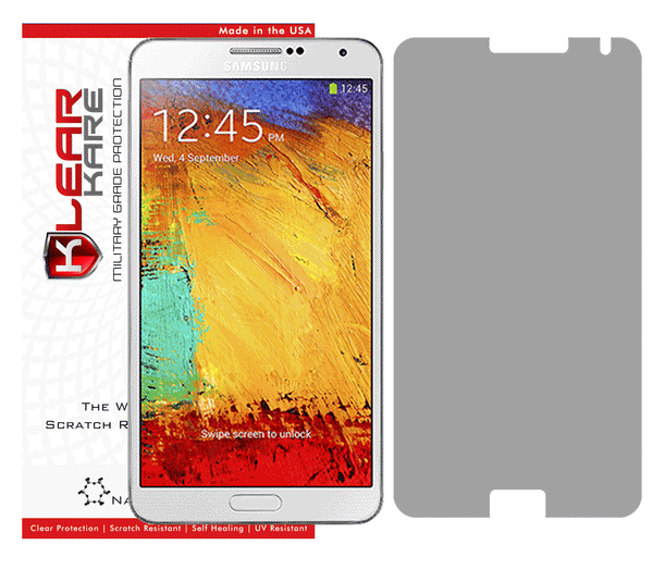 KlearKare Invisible Screen Shield Protector for Samsung Galaxy Note 3 - Lifetime Warranty - KlearKare