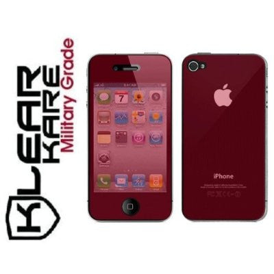 KlearKare Invisible Screen Shield Protector for Apple Iphone 4 Front + Back -  Lifetime Warranty - KlearKare