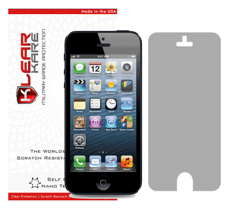 KlearKare Invisible Screen Shield Protector for Apple Iphone 5 - Lifetime Warranty - KlearKare