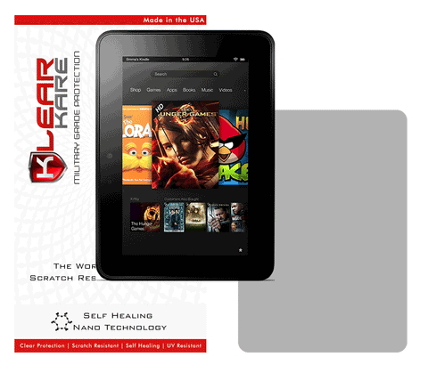 KlearKare Invisible Screen Shield Protector for Amazon Kindle Fire HD 7  |  Lifetime Warranty - KlearKare