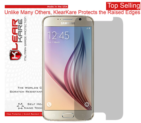 KlearKare Invisible Screen Shield Protector for Samsung Galaxy S6 - Lifetime Warranty - KlearKare