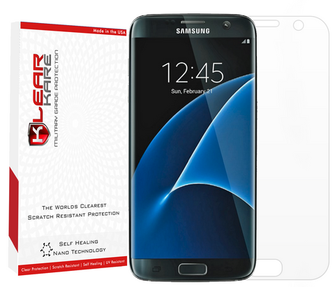KlearKare Invisible Screen Shield Protector for Samsung Galaxy S7 Edge - Lifetime Warranty - KlearKare