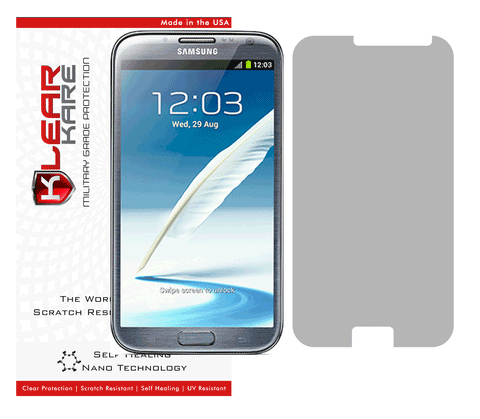 KlearKare Invisible Screen Shield Protector for Samsung Galaxy Note 2 - Lifetime Warranty - KlearKare