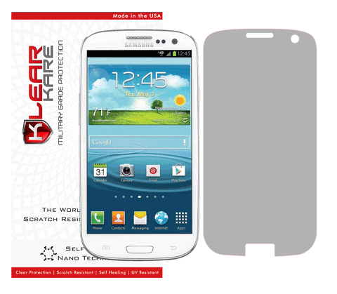 KlearKare Invisible Screen Shield Protector for Samsung Galaxy S3- Lifetime Warranty - KlearKare